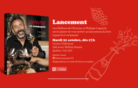 Philippe Lapeyrie vous invite à Québec pour son lancement de livre, le mardi 21 octobre 2025