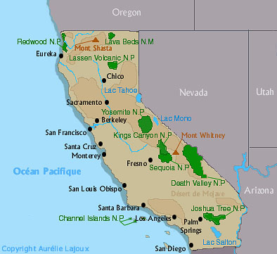 carte californie