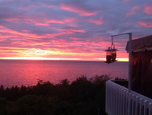 havre paulene coucher soleil rose