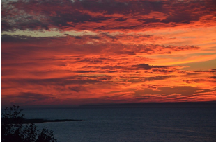 havre paulene coucher soleil