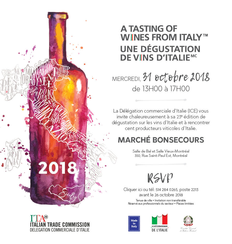 vins affiche italie 2018