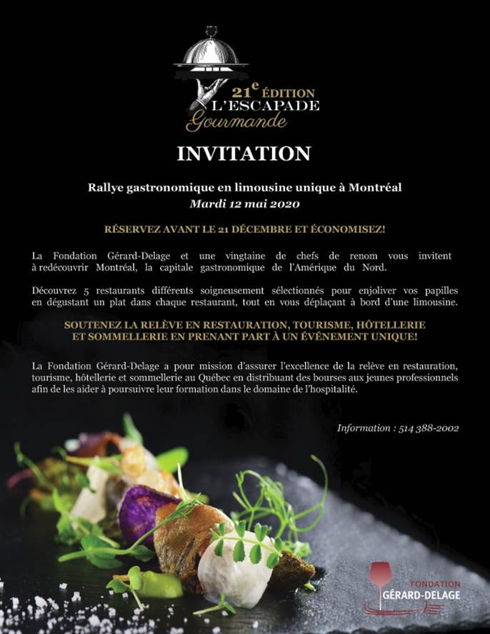 escapade gourmande2020