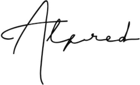 alfred signature