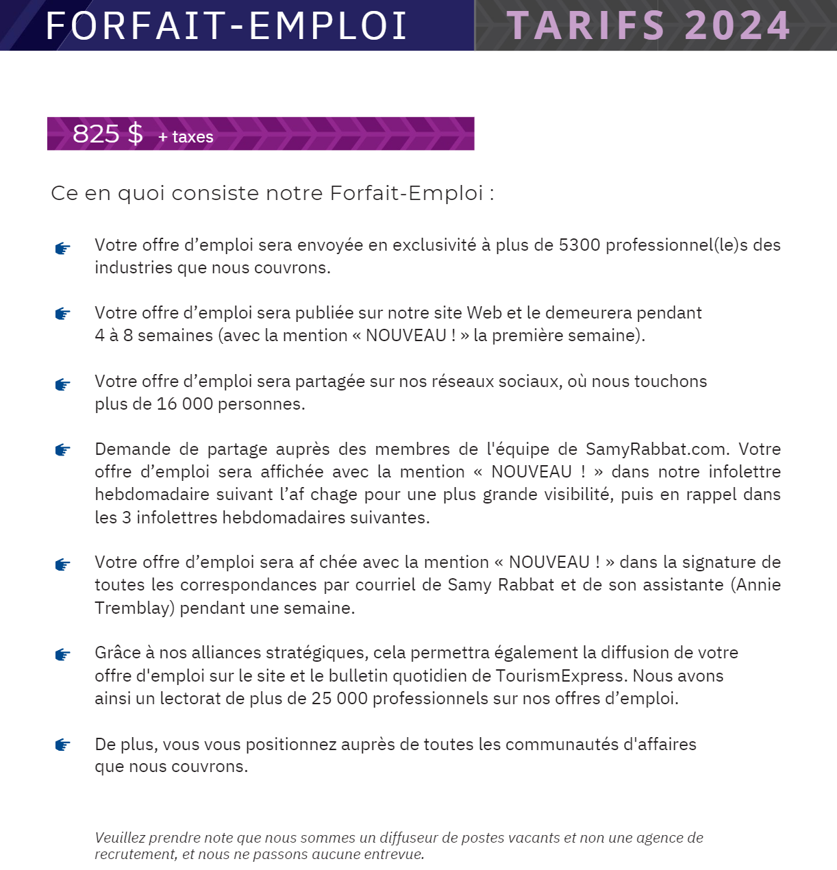 forfait emploi2024