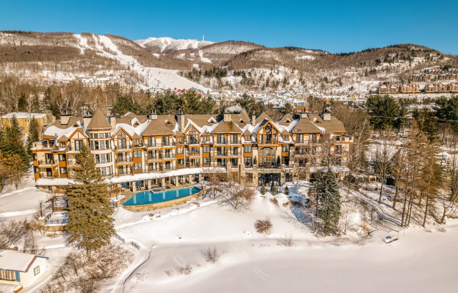 L’hôtel Quintessence en saison hivernale..