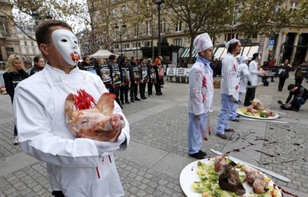 France - violences envers les artisans bouchers-charcutiers