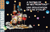 INVITATION: Une dégustation de vins d&#039;Italie – 28e édition Montréal, 1er novembre 2023
