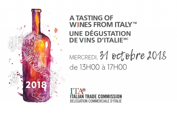 Une dégustation de vins d&#039;Italie, au Marché Bonsecours, le mercredi 31 octobre prochain