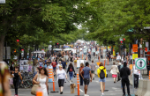 Treize tronçons de rue seront rendus aux piétons cet été à Montréal