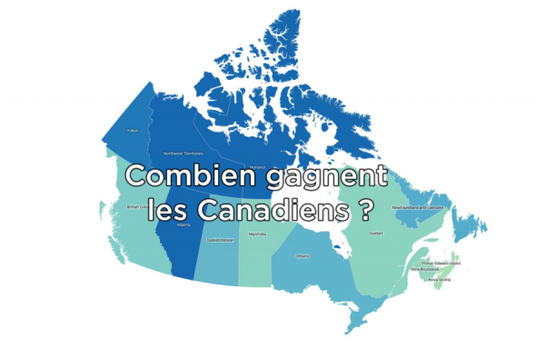 Les salaires mensuels par province, au Canada