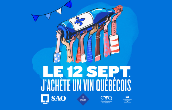 12e édition – Le 12 septembre, j&#039;achète un vin québécois!