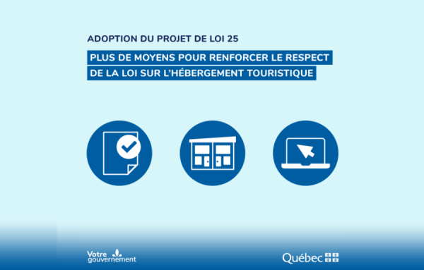 L’AHQ applaudit l’adoption rapide de la Loi contre l’hébergement illégal