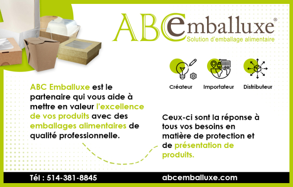 ABC Emballuxe, le spécialiste de l&#039;emballage alimentaire, partenaire exclusif de l&#039;agroalimentaire sur SamyRabbat.com