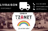 Tzanet Montréal demeure disponible pour les urgences et les commandes en ligne - livraison disponible