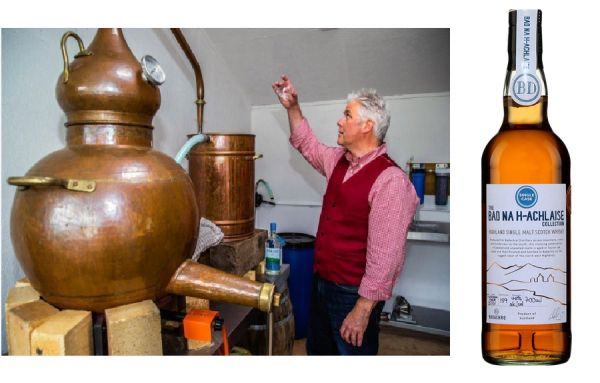 La fameuse Delilah, l&#039;alambic en cuivre utilisé pour la distillation.