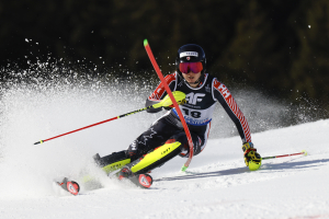 La photo du jour, Laurence Saint-Germain dans sa dernière course pour le titre de Championne du monde.