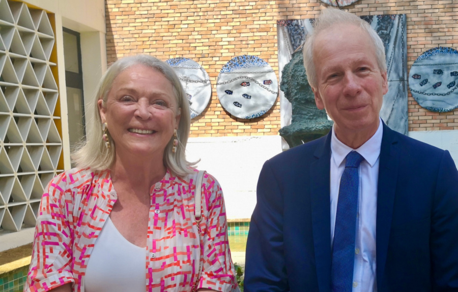 Louise Chalifour, consul honoraire du Canada pour le Sud de la France avec M. Stéphane Dion, ambassadeur du Canada en France et à Monaco