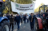 Manifestation d’une centaine d&#039;agriculteurs niçois contre le dénigrement de leur métier