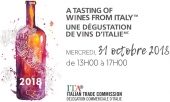 Une Dégustation de vins d&#039;Italie, le mercredi 31 octobre prochain à Montréal