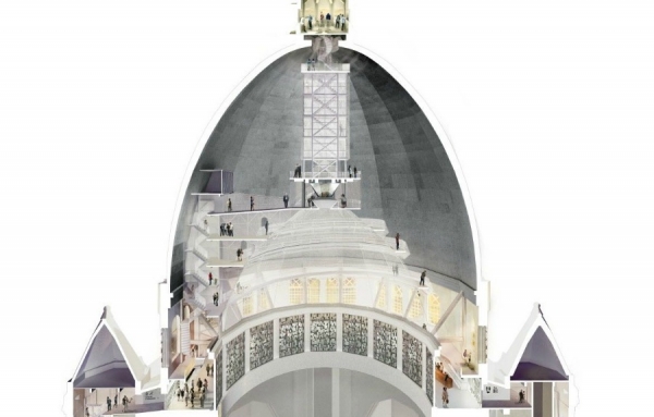 Vaste plan d’aménagement d’observatoire à l&#039;Oratoire Saint-Joseph, pour lequel 1 M$ en dons du public est espéré