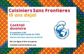 Cuisiniers Sans Fronti&egrave;res 15 ans d&eacute;j&agrave;! - Cocktail d&icirc;natoire
