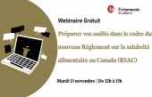 Webinaire gratuit - Les audits dans le cadre du RSAC