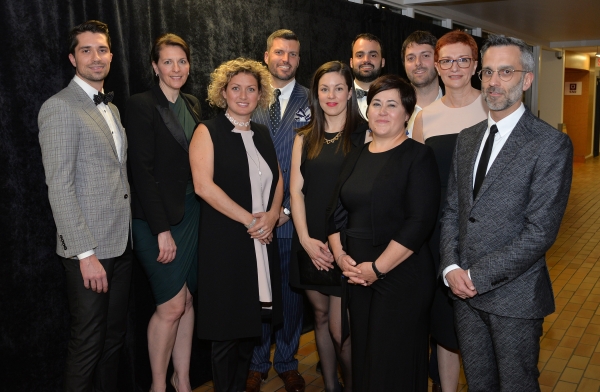 Miguel Ste-Marie, DMD, chirurgien-dentiste, Clinique dentaire B. Fabre et associés, Emmanuelle-C. Héroux, directrice, PHI-Films, Annie Archambault, directrice du développement des affaires, Québec, Club Med et invitée d’honneur de la soirée, Mathieu Tessier, Kim Cadieux, conseillère, communications et évènements, Association des hôtels du Grand Montréal, Sylvain Drouin, professeur à l’ITHQ, Isabelle Seignon, chef – Gestion des voyages, direction principale de la chaîne approvisionnement, Cirque du Soleil, et présidente du comité organisateur de la soirée, Marc-André Jetté, chef copropriétaire du restaurant Hoogan &amp; Beaufort et de Marc-André: le traiteur, et invité d’honneur de la soirée, Paloma Fernandez, directrice générale de la Fondation de l’ITHQ, Jacques-Alexandre Paquet, directeur général, Hôtel Le Germain Mtl.