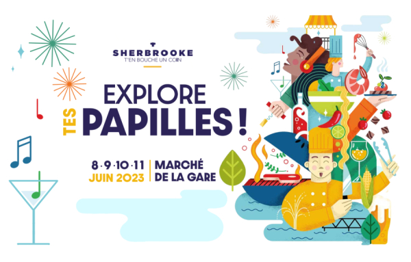Sherbrooke t’en bouche un coin explore nos papilles du 8 au 11 juin 2023 au Marché de la Gare