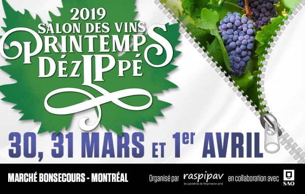 Le salon des vins Printemps D&eacute;zIPp&eacute; fera son grand retour pour une 9e &eacute;dition!