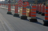 Pendant 6 semaines, le rond-point Dorval, sous les ponts d’étagement de l’autoroute 20, sera fermé