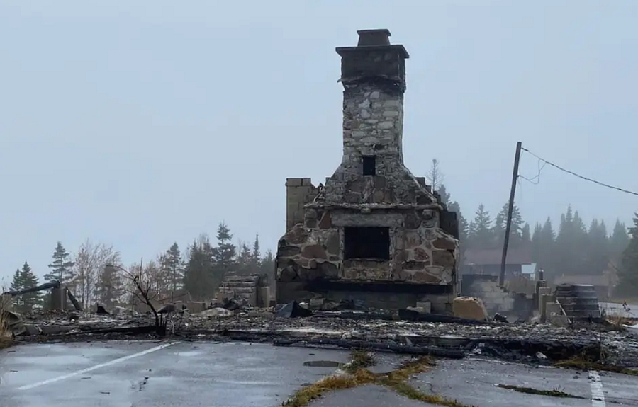 Le restaurant Gargantua de Percé détruit par les flammes