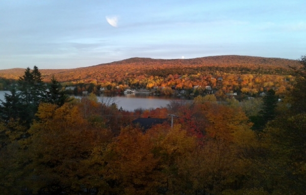 Paysage automnal de Lac-Beauport, Québec
