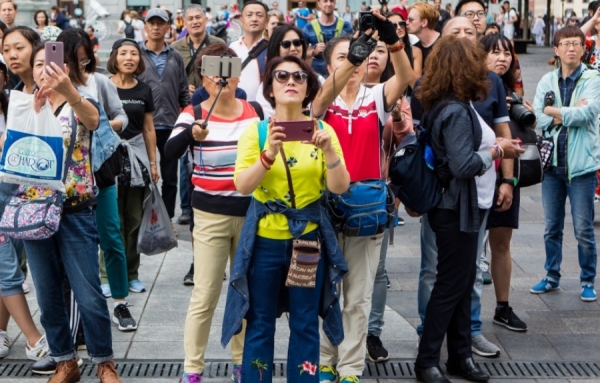 Accueil royal des touristes chinois &agrave; Montr&eacute;al