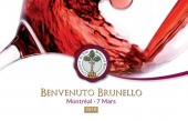 Grande dégustation du Brunello di Montalcino au Marché Bonsecours, le 7 mars 2018